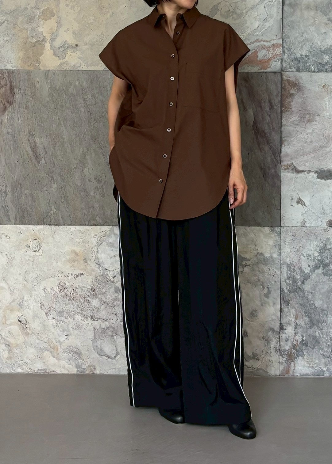 SACRA/PREMIUM COMPACT POPLIN SHIRT