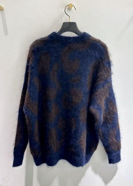 SACRA / MOHAIR LEOPARD JACQUARD KNIT