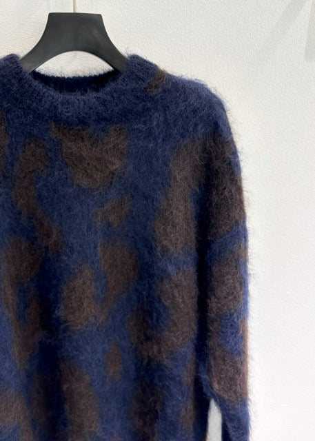 SACRA / MOHAIR LEOPARD JACQUARD KNIT