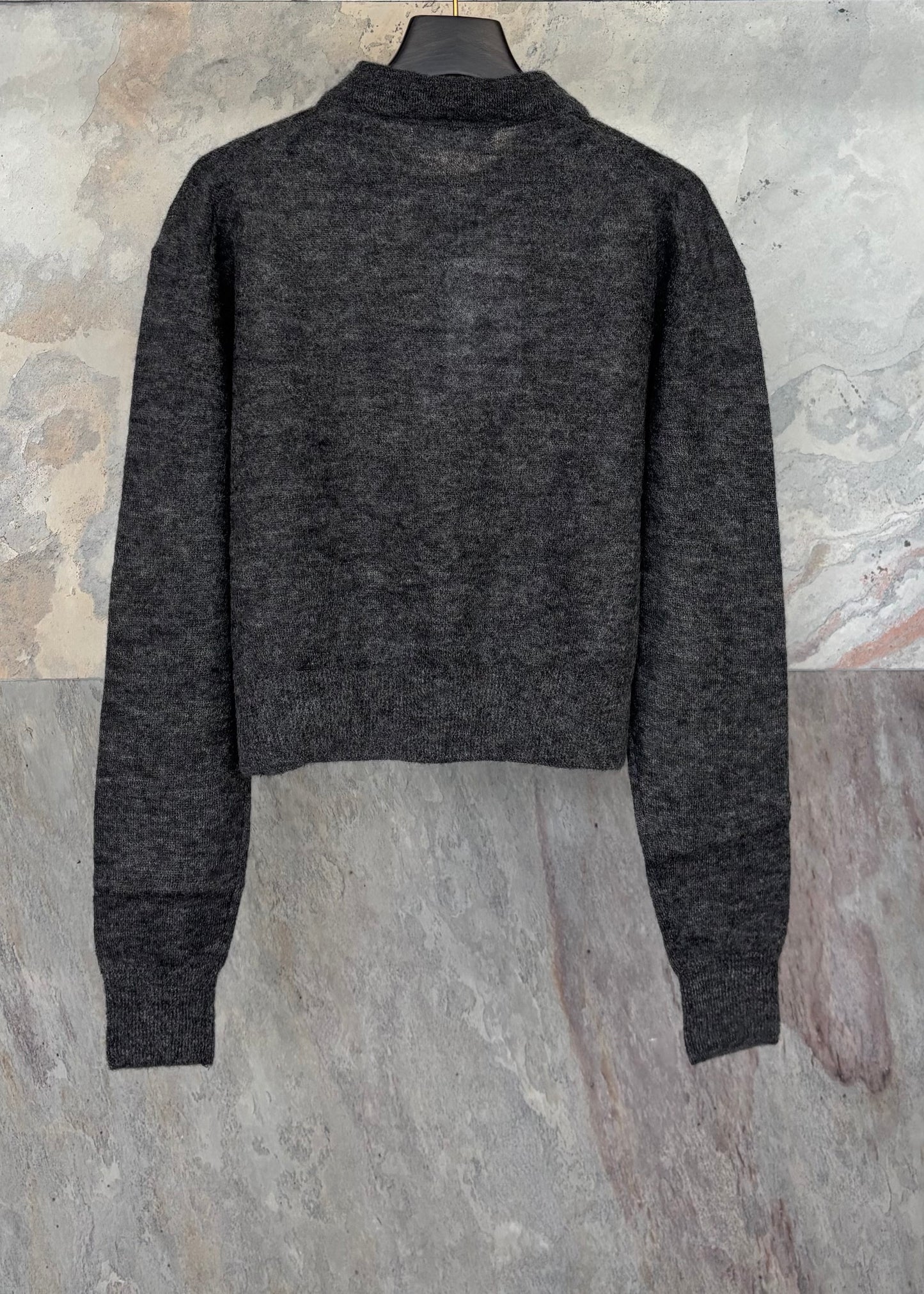 SACRA  EX.FINE MOHAIR POLO CARDIGAN
