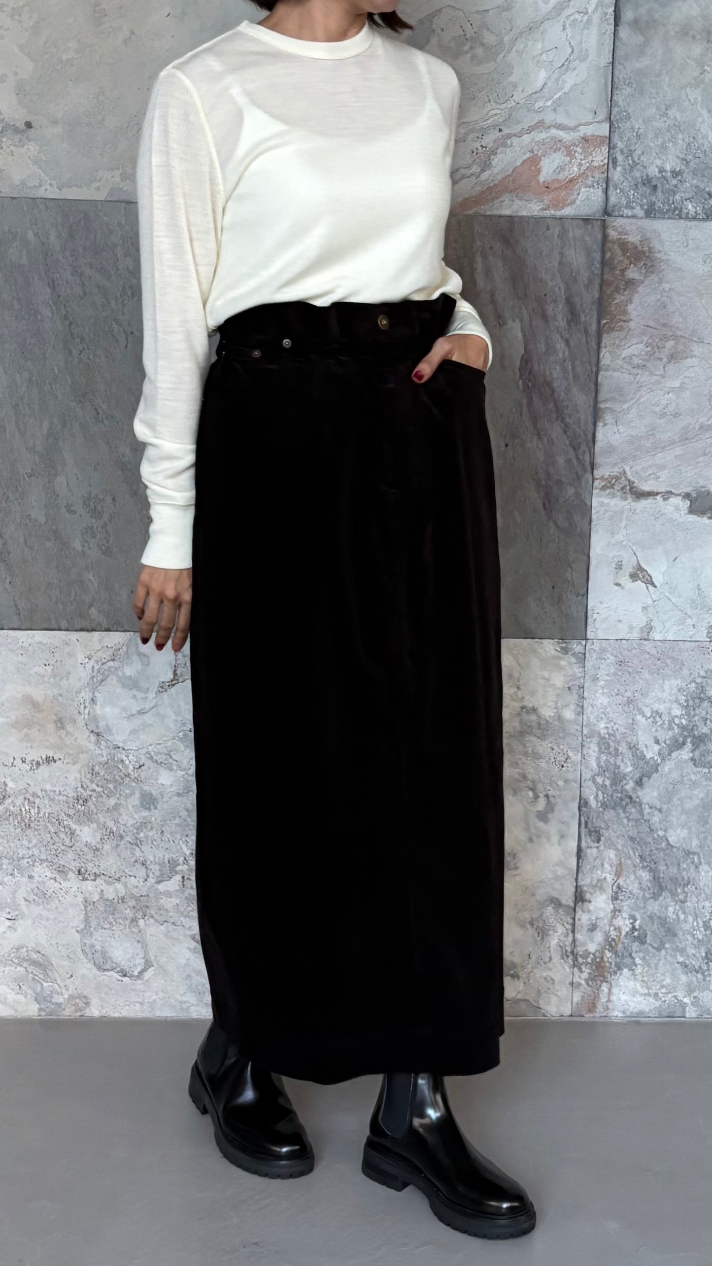 SACRA/FINX CORDUROY SKIRT