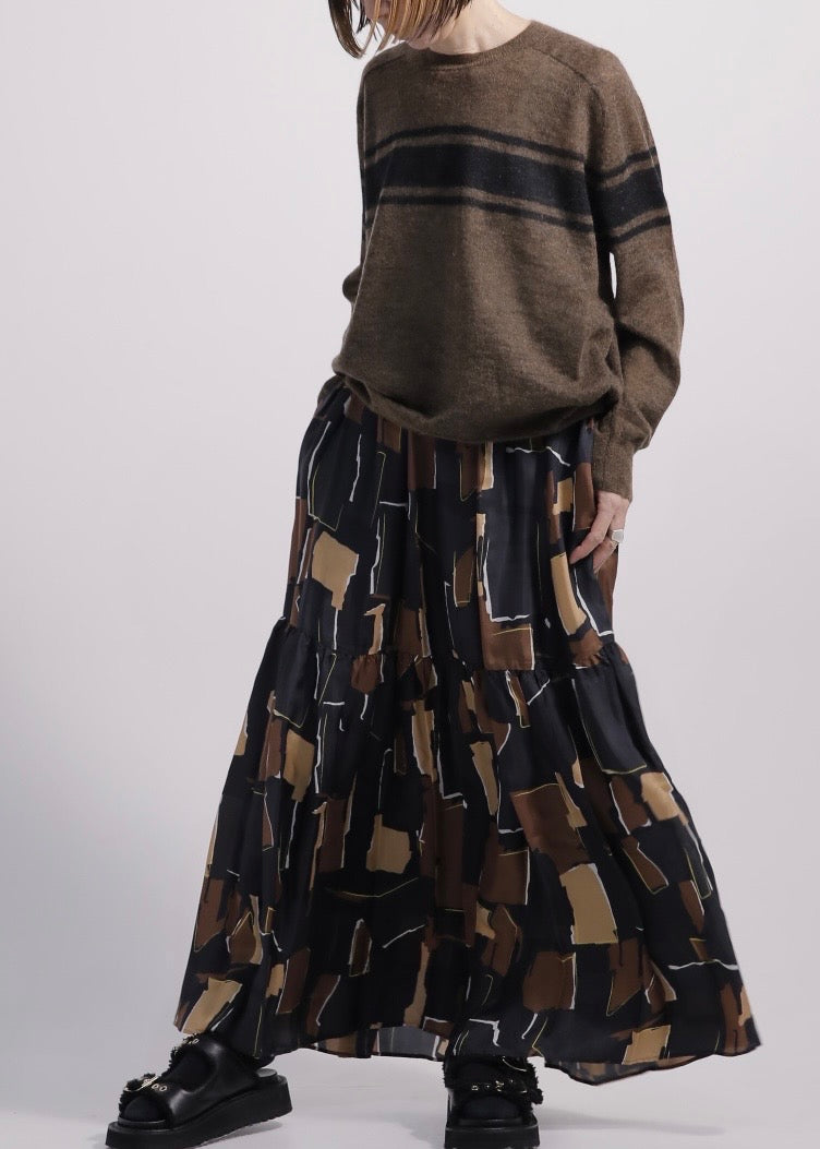 SACRA/GEOMETRIC PAINTING SKIRT