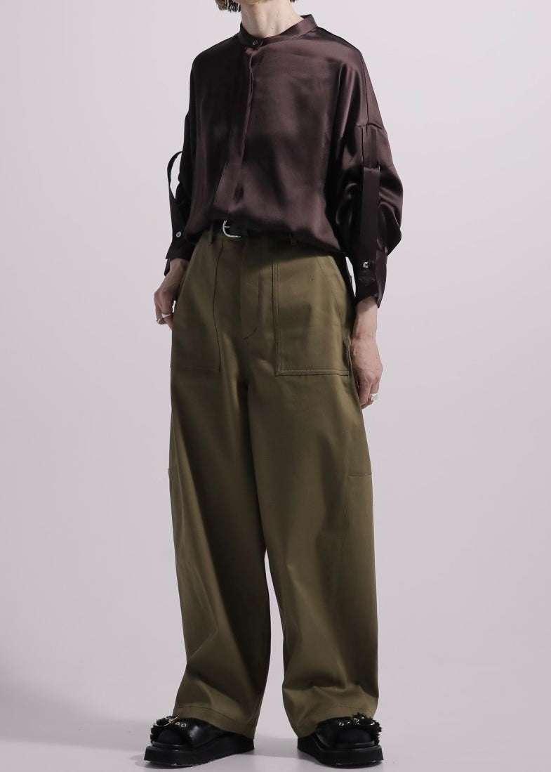 SACRA/VINTAGE COTTON GABARDINE PANTS