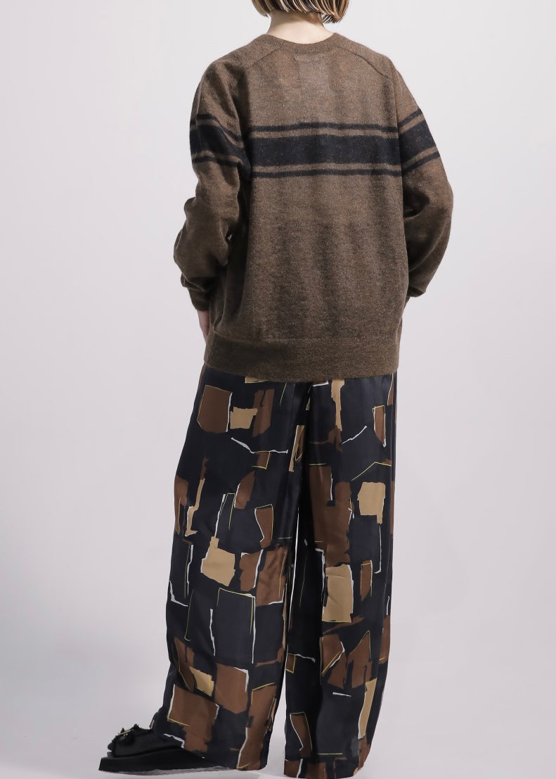 SACRA/GEOMETRIC PAINTING PANTS