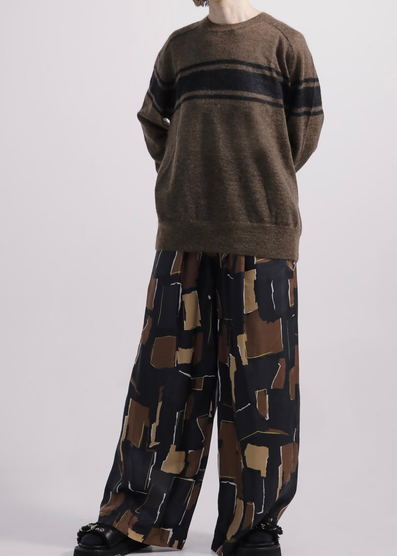 SACRA/GEOMETRIC PAINTING PANTS