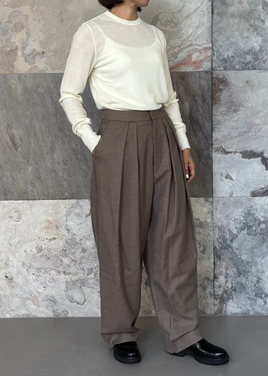 SACRA H.COUNT WORSTED SERGE PANTS