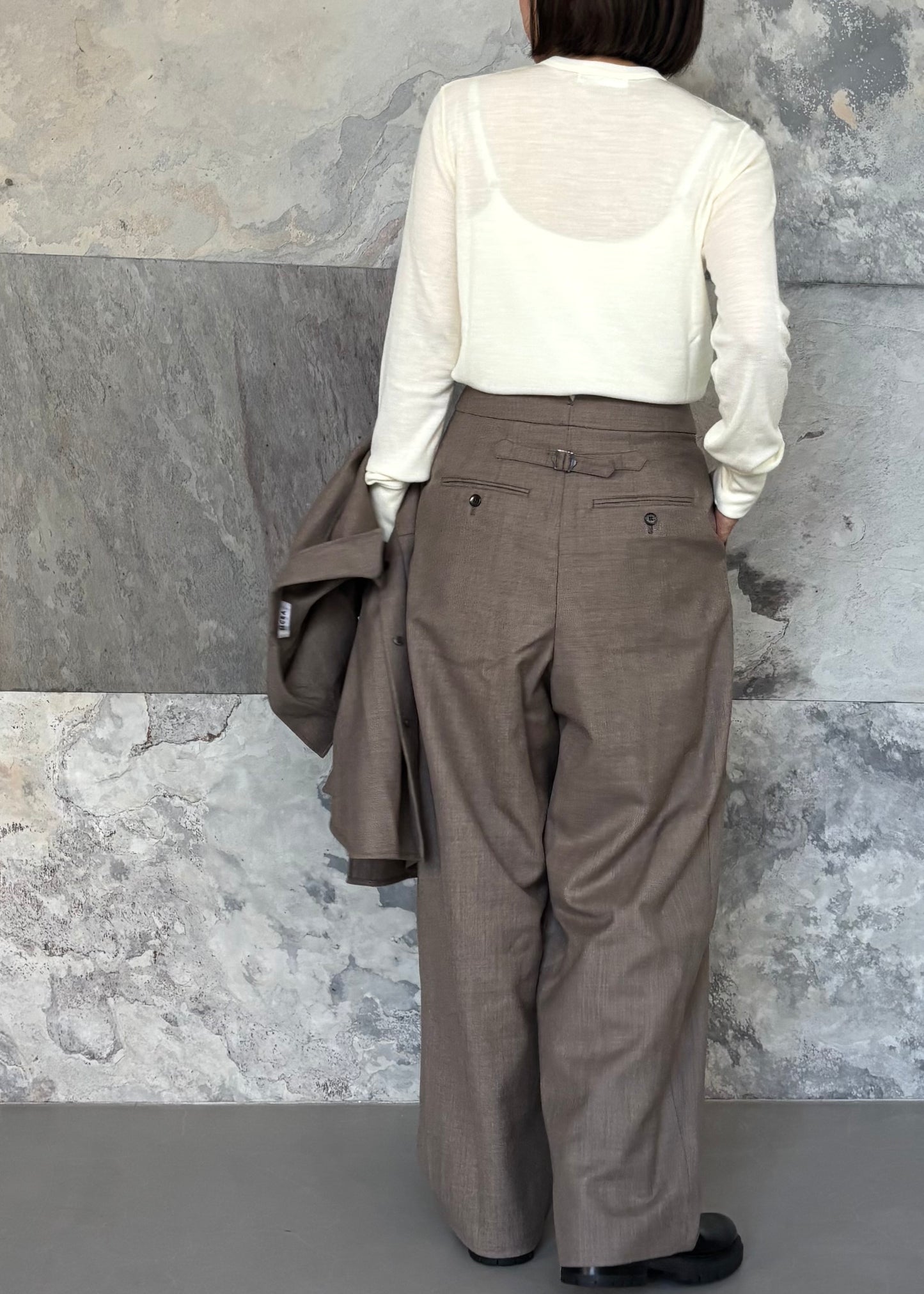 SACRA H.COUNT WORSTED SERGE PANTS