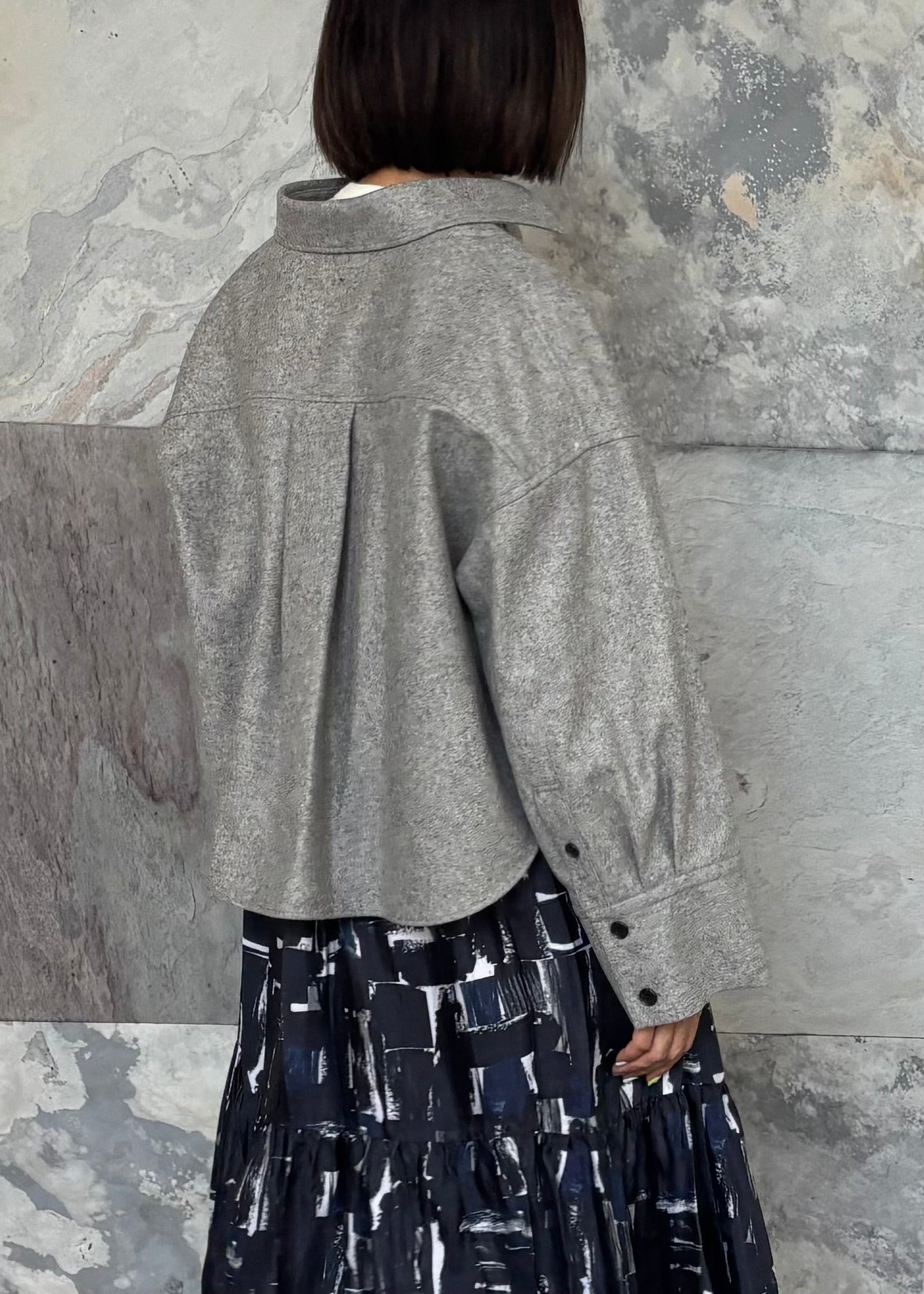 SACRA/H.COUNT FLANNEL SHIRT JACKET