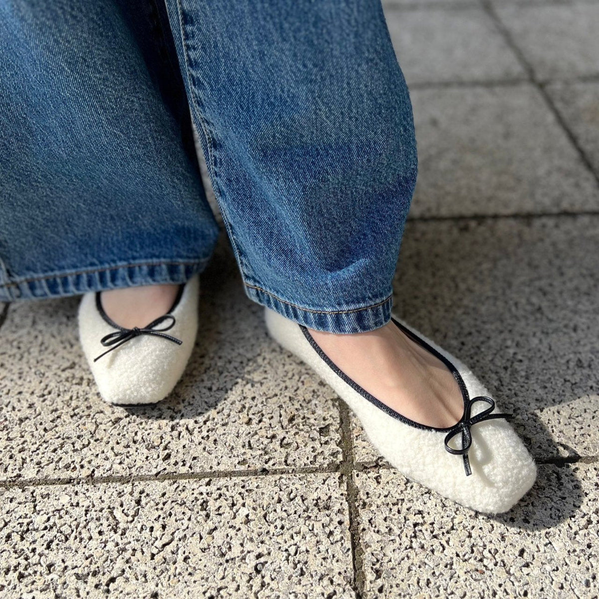 Giselle -Boa Cloth Ivory ボアクロス アイボリー kurun クルン kuruntokyo 入学式 卒業式 クルントウキョウ 疲れない 痛くない madeinjapan 日本製 本革 バレエシューズ フラットシューズ パンプス kurunTOKYO mdmバレエシューズwaterproof レインシューズ 小さいサイズ 大きいサイズ 26cm 21.5cm 26cm 25.5cm 25cm 22cm