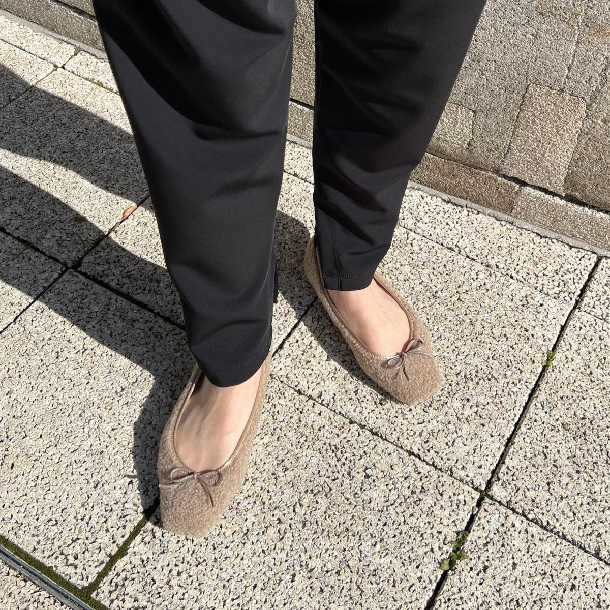 Giselle -Boa Cloth Grege ボアクロス グレージュ kurun クルン kuruntokyo 入学式 卒業式 クルントウキョウ 疲れない 痛くない madeinjapan 日本製 本革 バレエシューズ フラットシューズ パンプス kurunTOKYO mdmバレエシューズwaterproof レインシューズ 小さいサイズ 大きいサイズ 26cm 21.5cm 26cm 25.5cm 25cm 22cm