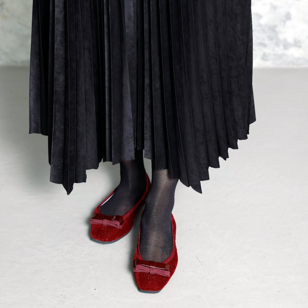 Giselle -Lame velour cloth Bordeaux ラメベロアクロス ボルドー kurun クルン kuruntokyo 入学式 卒業式 クルントウキョウ 疲れない 痛くない madeinjapan 日本製 本革 バレエシューズ フラットシューズ パンプス kurunTOKYO mdmバレエシューズwaterproof レインシューズ 小さいサイズ 大きいサイズ 26cm 21.5cm 26cm 25.5cm 25cm 22cm