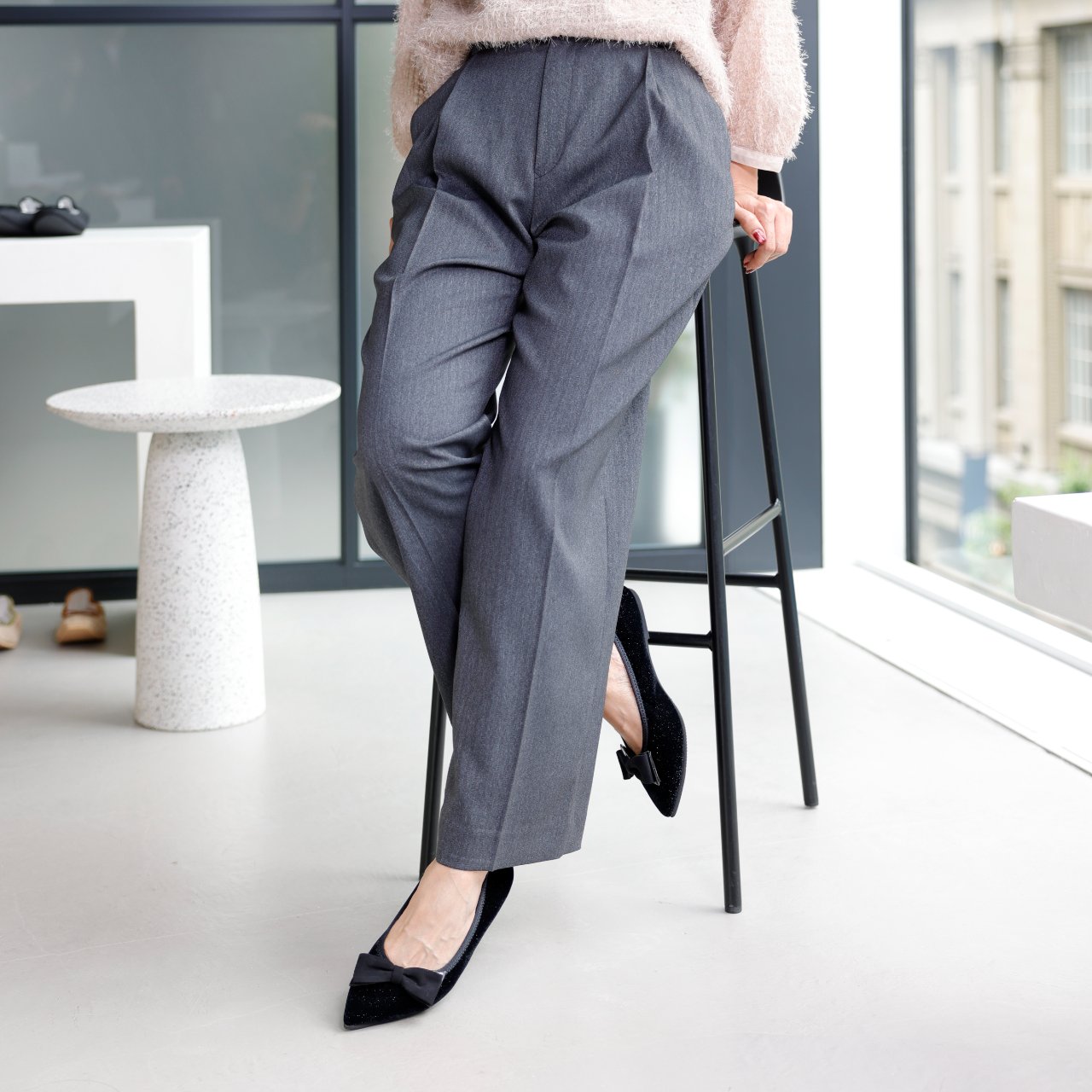 Mathilde -Lame velour cloth Black ラメベロアクロス ブラック kurun クルン kuruntokyo 入学式 卒業式 クルントウキョウ 疲れない 痛くない madeinjapan 日本製 本革 バレエシューズ フラットシューズ パンプス kurunTOKYO mdmバレエシューズwaterproof レインシューズ 小さいサイズ 大きいサイズ 26cm 21.5cm 26cm 25.5cm 25cm 22cm