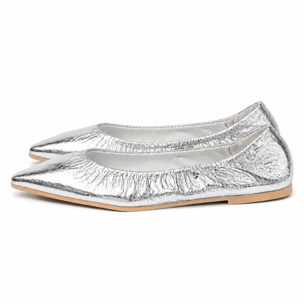 [7/8(wed)20:00～販売開始]Inès -Soft mirror Silver ソフトミラー シルバー kurun クルン kuruntokyo 入学式 卒業式 クルントウキョウ 疲れない 痛くない madeinjapan 日本製 本革 バレエシューズ フラットシューズ パンプス kurunTOKYO mdmバレエシューズwaterproof レインシューズ 小さいサイズ 大きいサイズ 26cm 21.5cm 26cm 25.5cm 25cm 22cm