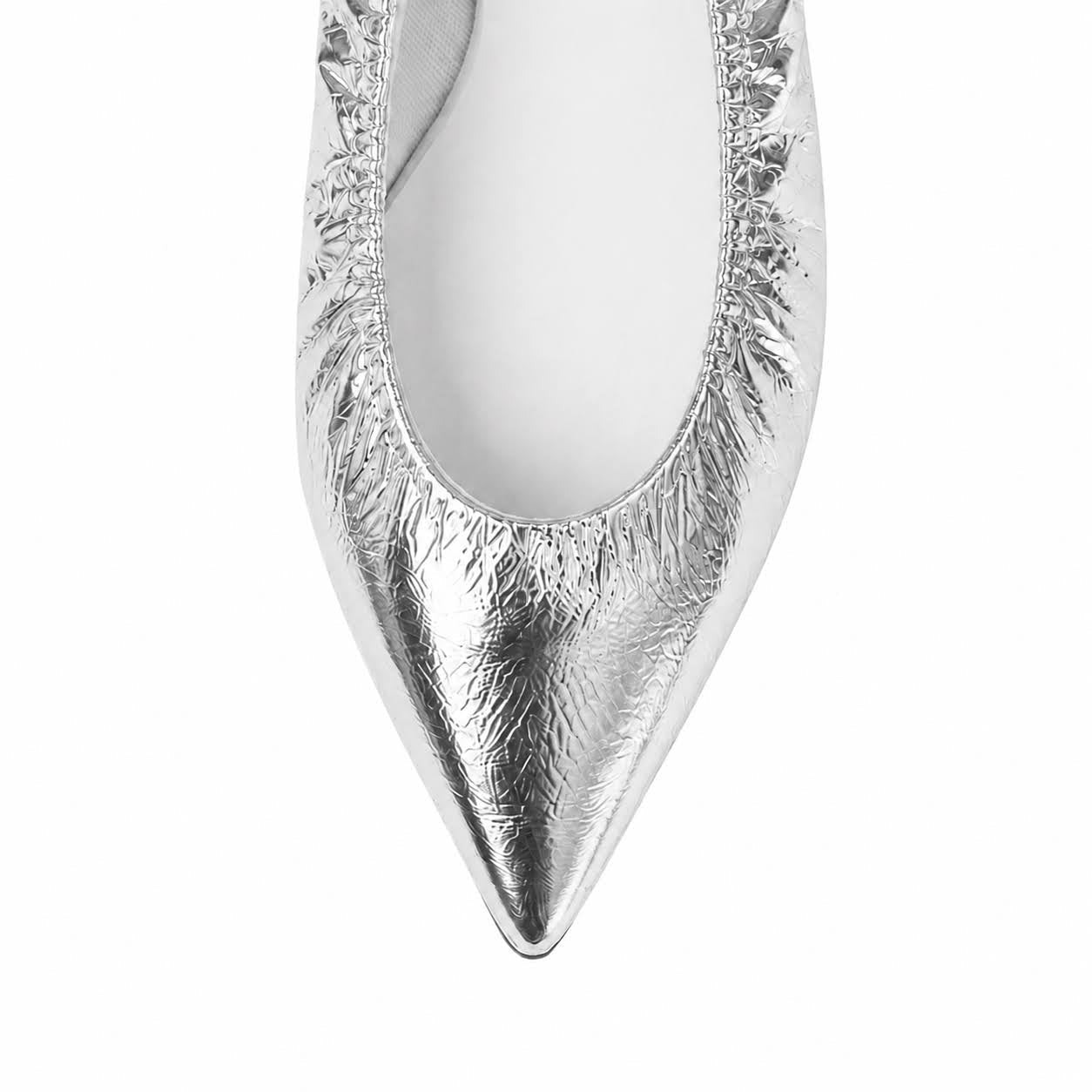 [7/8(wed)20:00～販売開始]Inès -Soft mirror Silver ソフトミラー シルバー kurun クルン kuruntokyo 入学式 卒業式 クルントウキョウ 疲れない 痛くない madeinjapan 日本製 本革 バレエシューズ フラットシューズ パンプス kurunTOKYO mdmバレエシューズwaterproof レインシューズ 小さいサイズ 大きいサイズ 26cm 21.5cm 26cm 25.5cm 25cm 22cm