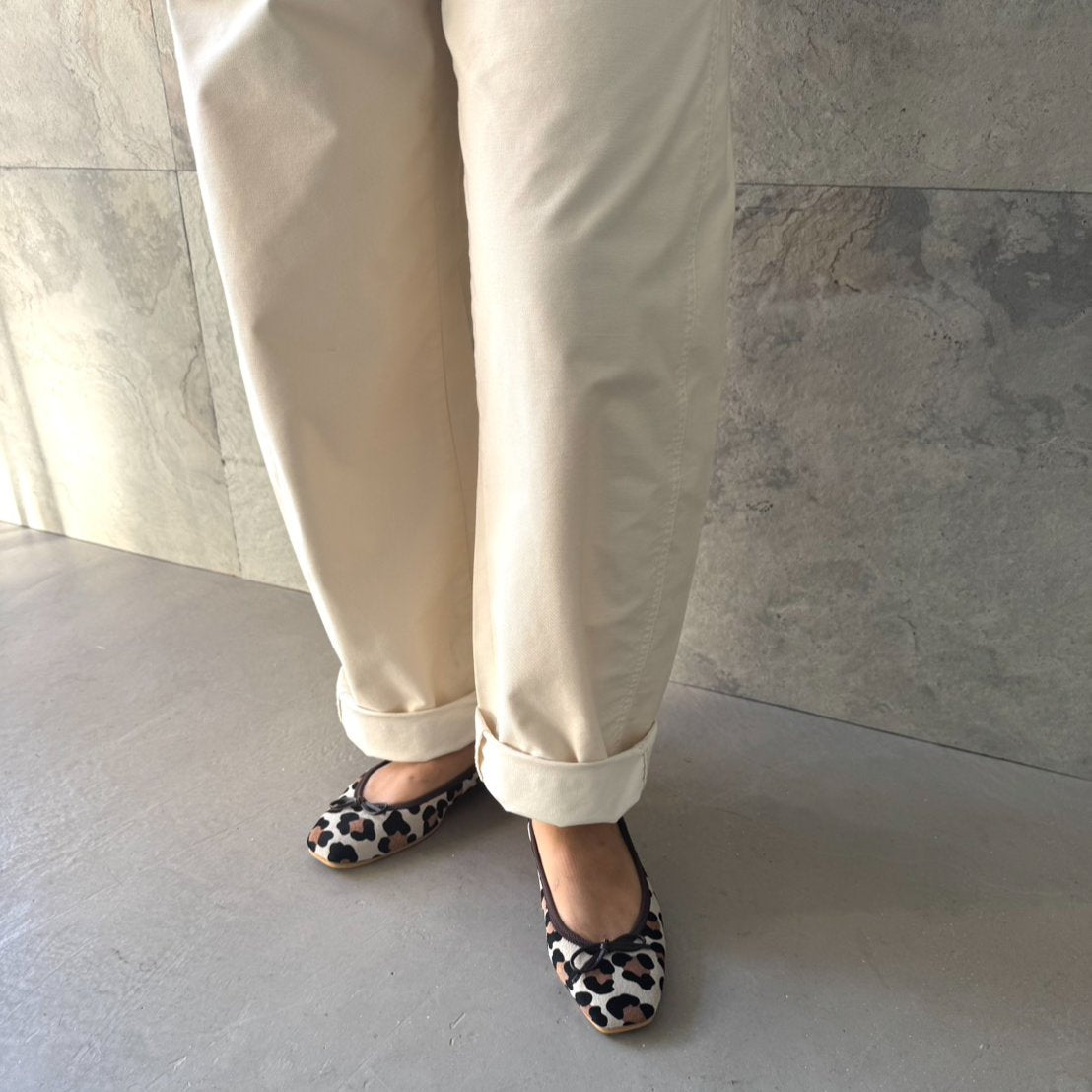 Giselle -Leopardprint Cream ビッグレオパードプリント クリーム kurun クルン kuruntokyo 入学式 卒業式 クルントウキョウ 疲れない 痛くない madeinjapan 日本製 本革 バレエシューズ フラットシューズ パンプス kurunTOKYO mdmバレエシューズwaterproof レインシューズ 小さいサイズ 大きいサイズ 26cm 21.5cm 26cm 25.5cm 25cm 22cm