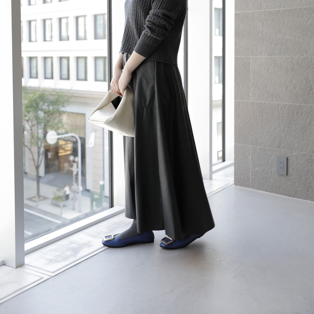 [9/16(wed)20:00～販売開始]Giselle -Waterproof Soft Shrink Buckle Royal blue ウォータープルーフ ソフトシュリンク バックル ロイヤルブルー kurun クルン kuruntokyo 入学式 卒業式 クルントウキョウ 疲れない 痛くない madeinjapan 日本製 本革 バレエシューズ フラットシューズ パンプス kurunTOKYO mdmバレエシューズwaterproof レインシューズ 小さいサイズ 大きいサイズ 26cm 21.5cm 26cm 25.5cm 25cm 22cm