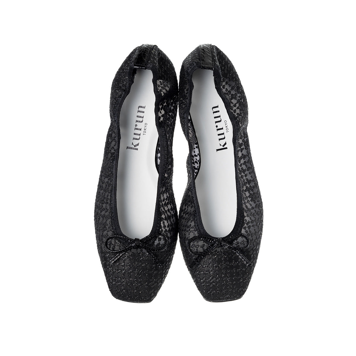 [5/2(fri)20:00～発売開始]Giselle -Sheer lame cloth Black ウォータープルーフ シアーラメクロス ブラック kurun クルン kuruntokyo 入学式 卒業式 クルントウキョウ 疲れない 痛くない madeinjapan 日本製 本革 バレエシューズ フラットシューズ パンプス kurunTOKYO mdmバレエシューズwaterproof レインシューズ 小さいサイズ 大きいサイズ 26cm 21.5cm 26cm 25.5cm 25cm 22cm