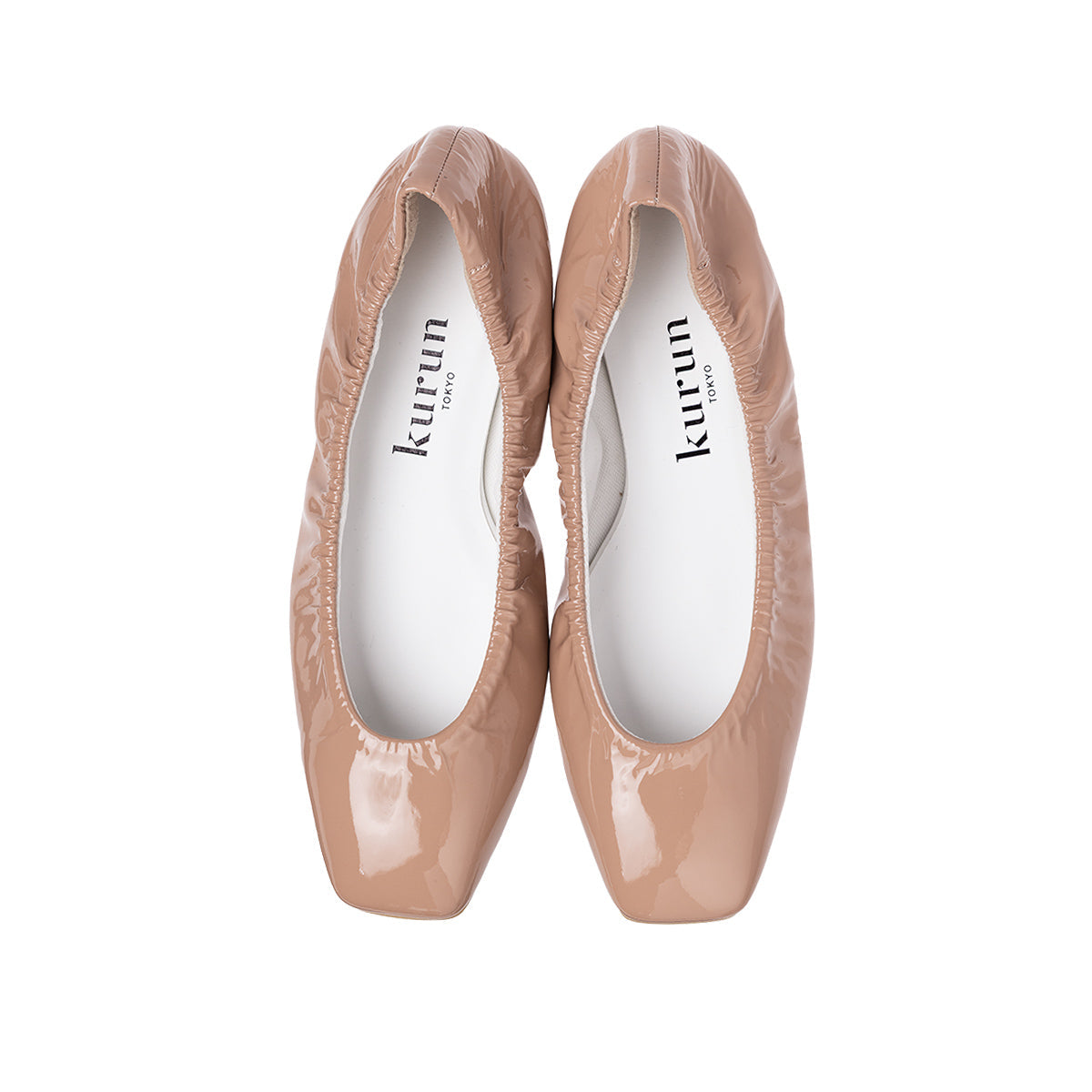 Flavie -Soft enamel Pink beige ソフトエナメル ピンクベージュ kurun クルン kuruntokyo 入学式 卒業式 クルントウキョウ 疲れない 痛くない madeinjapan 日本製 本革 バレエシューズ フラットシューズ パンプス kurunTOKYO mdmバレエシューズwaterproof レインシューズ 小さいサイズ 大きいサイズ 26cm 21.5cm 26cm 25.5cm 25cm 22cm
