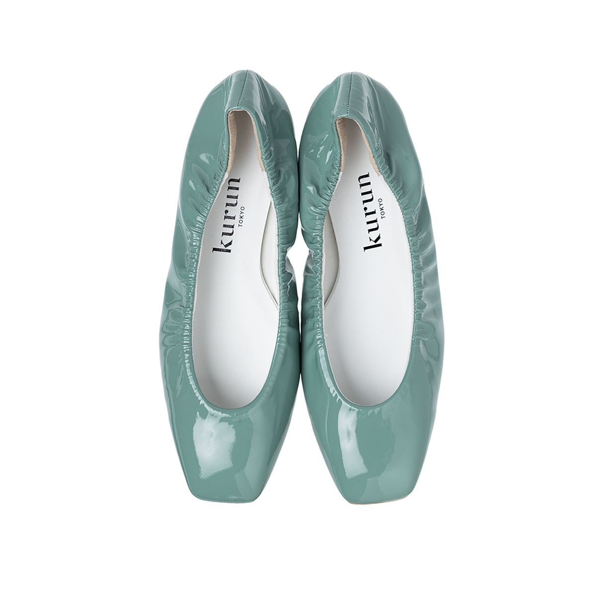 Flavie -Soft enamel Mint green ソフトエナメル ミントグリーン kurun クルン kuruntokyo 入学式 卒業式 クルントウキョウ 疲れない 痛くない madeinjapan 日本製 本革 バレエシューズ フラットシューズ パンプス kurunTOKYO mdmバレエシューズwaterproof レインシューズ 小さいサイズ 大きいサイズ 26cm 21.5cm 26cm 25.5cm 25cm 22cm