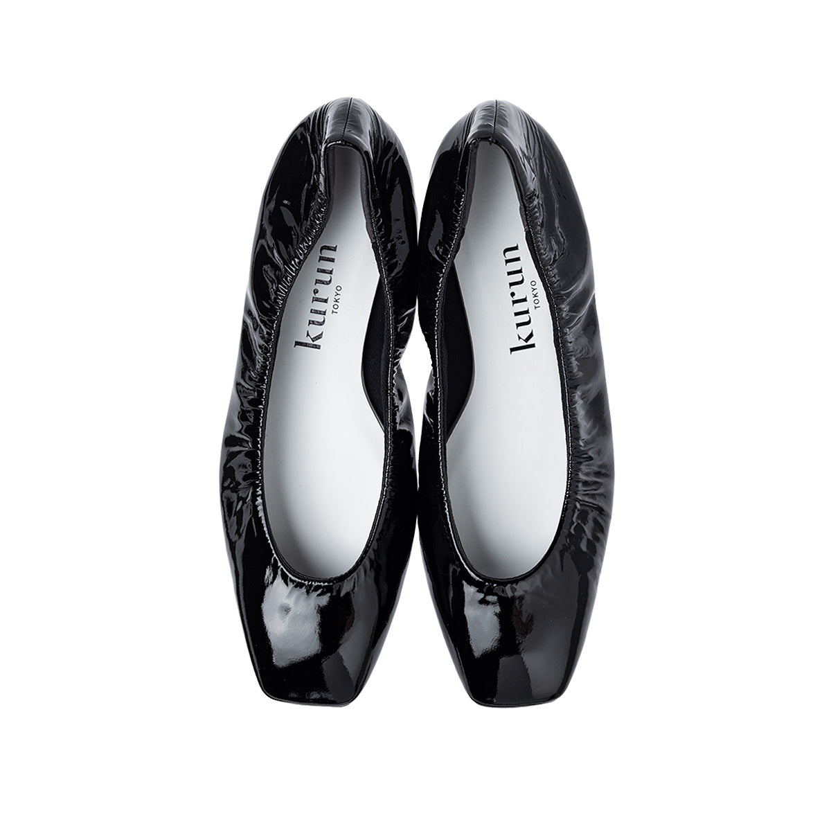 Flavie -Soft enamel Black ソフトエナメル ブラック kurun クルン kuruntokyo 入学式 卒業式 クルントウキョウ 疲れない 痛くない madeinjapan 日本製 本革 バレエシューズ フラットシューズ パンプス kurunTOKYO mdmバレエシューズwaterproof レインシューズ 小さいサイズ 大きいサイズ 26cm 21.5cm 26cm 25.5cm 25cm 22cm