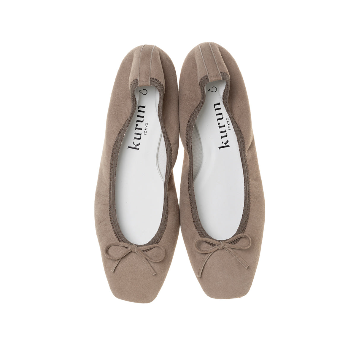 Giselle -Waterproof Suede Taupe ウォータープルーフスエード トープ kurun クルン kuruntokyo 入学式 卒業式 クルントウキョウ 疲れない 痛くない madeinjapan 日本製 本革 バレエシューズ フラットシューズ パンプス kurunTOKYO mdmバレエシューズwaterproof レインシューズ 小さいサイズ 大きいサイズ 26cm 21.5cm 26cm 25.5cm 25cm 22cm