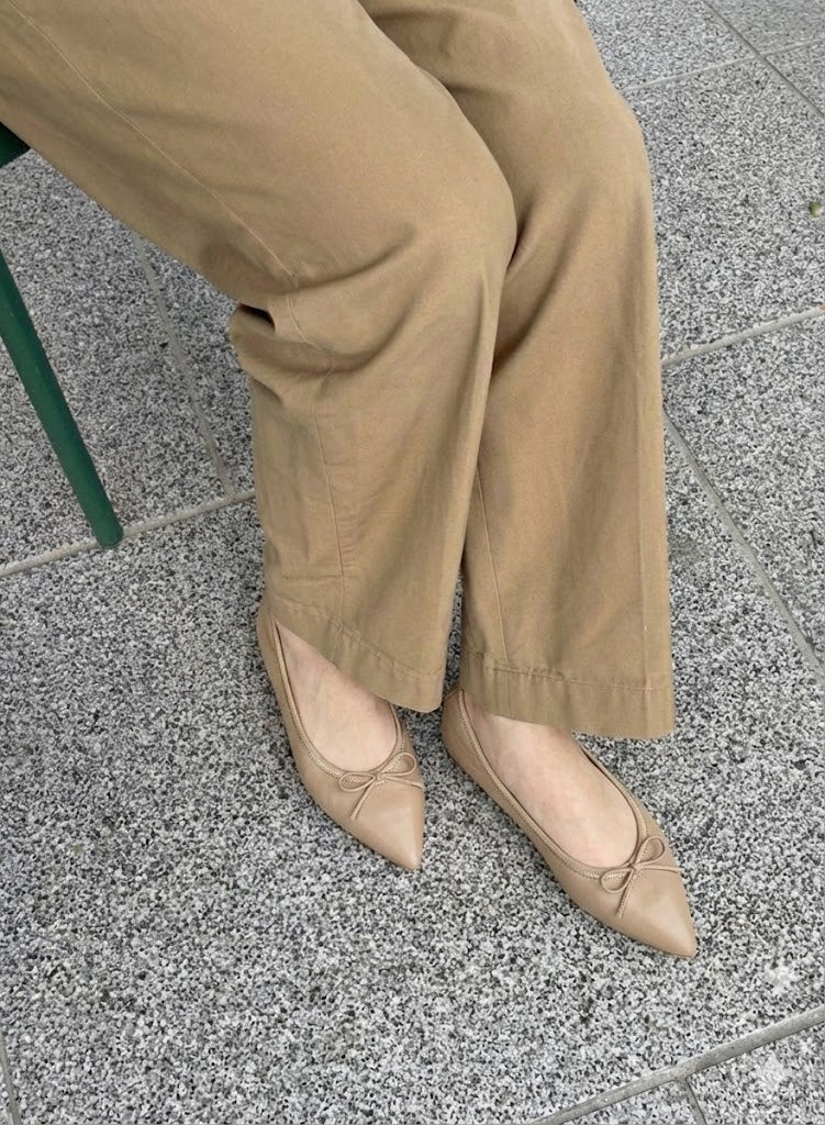 Mathilde -Waterproof Smooth Beige ウォータープルーフスムース ベージュ kurun クルン kuruntokyo 入学式 卒業式 クルントウキョウ 疲れない 痛くない madeinjapan 日本製 本革 バレエシューズ フラットシューズ パンプス kurunTOKYO mdmバレエシューズwaterproof レインシューズ 小さいサイズ 大きいサイズ 26cm 21.5cm 26cm 25.5cm 25cm 22cm
