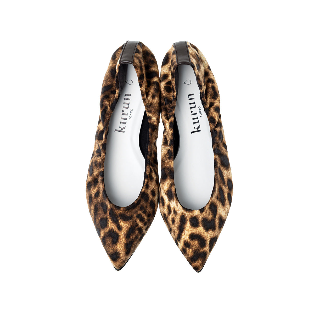 [7/23(wed)20:00～発売開始]Inès -Waterproof satin leopardprint Brown ウォータープルーフ サテンレオパードプリント ブラウン kurun クルン kuruntokyo 入学式 卒業式 クルントウキョウ 疲れない 痛くない madeinjapan 日本製 本革 バレエシューズ フラットシューズ パンプス kurunTOKYO mdmバレエシューズwaterproof レインシューズ 小さいサイズ 大きいサイズ 26cm 21.5cm 26cm 25.5cm 25cm 22cm