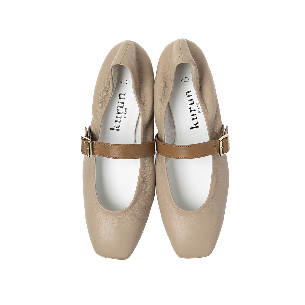 [2/4(wed)20:00～発売開始]Flavie -Waterproof smooth Strap Beige ウォータープルーフ スムース ストラップベージュ kurun クルン kuruntokyo 入学式 卒業式 クルントウキョウ 疲れない 痛くない madeinjapan 日本製 本革 バレエシューズ フラットシューズ パンプス kurunTOKYO mdmバレエシューズwaterproof レインシューズ 小さいサイズ 大きいサイズ 26cm 21.5cm 26cm 25.5cm 25cm 22cm