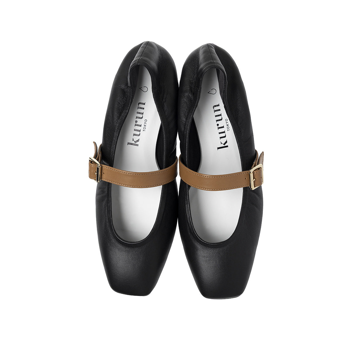 Flavie -Waterproof smooth Strap Black ウォータープルーフ スムース ストラップブラック kurun クルン kuruntokyo 入学式 卒業式 クルントウキョウ 疲れない 痛くない madeinjapan 日本製 本革 バレエシューズ フラットシューズ パンプス kurunTOKYO mdmバレエシューズwaterproof レインシューズ 小さいサイズ 大きいサイズ 26cm 21.5cm 26cm 25.5cm 25cm 22cm