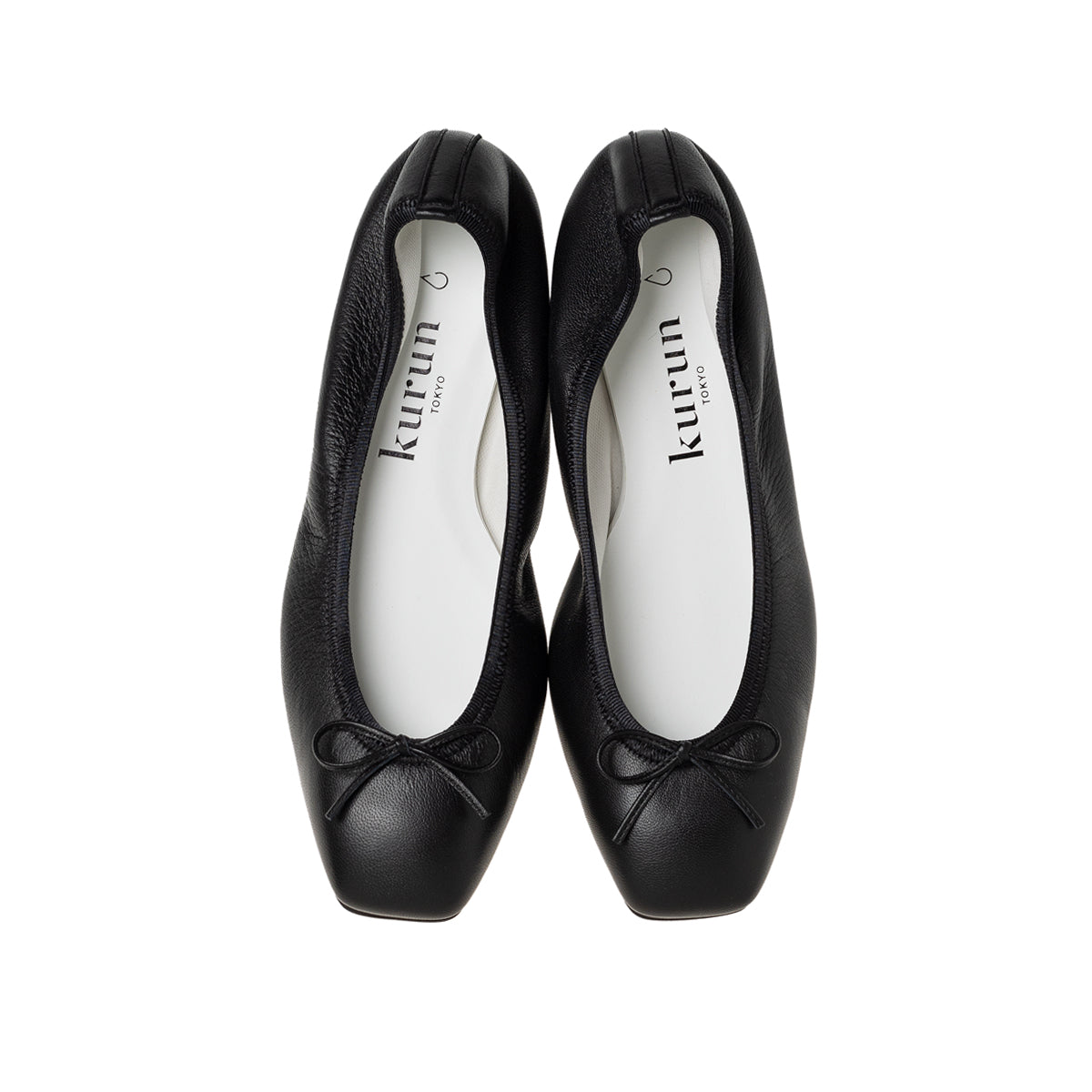 Giselle -Waterproof Smooth Black　ウォータープルーフスムース ブラック kurun クルン kuruntokyo 入学式 卒業式 クルントウキョウ 疲れない 痛くない madeinjapan 日本製 本革 バレエシューズ フラットシューズ  パンプス kurunTOKYO mdmバレエシューズwaterproof レインシューズ 小さいサイズ 大きいサイズ 26cm 21.5cm 26cm 25.5cm 25cm 22cm