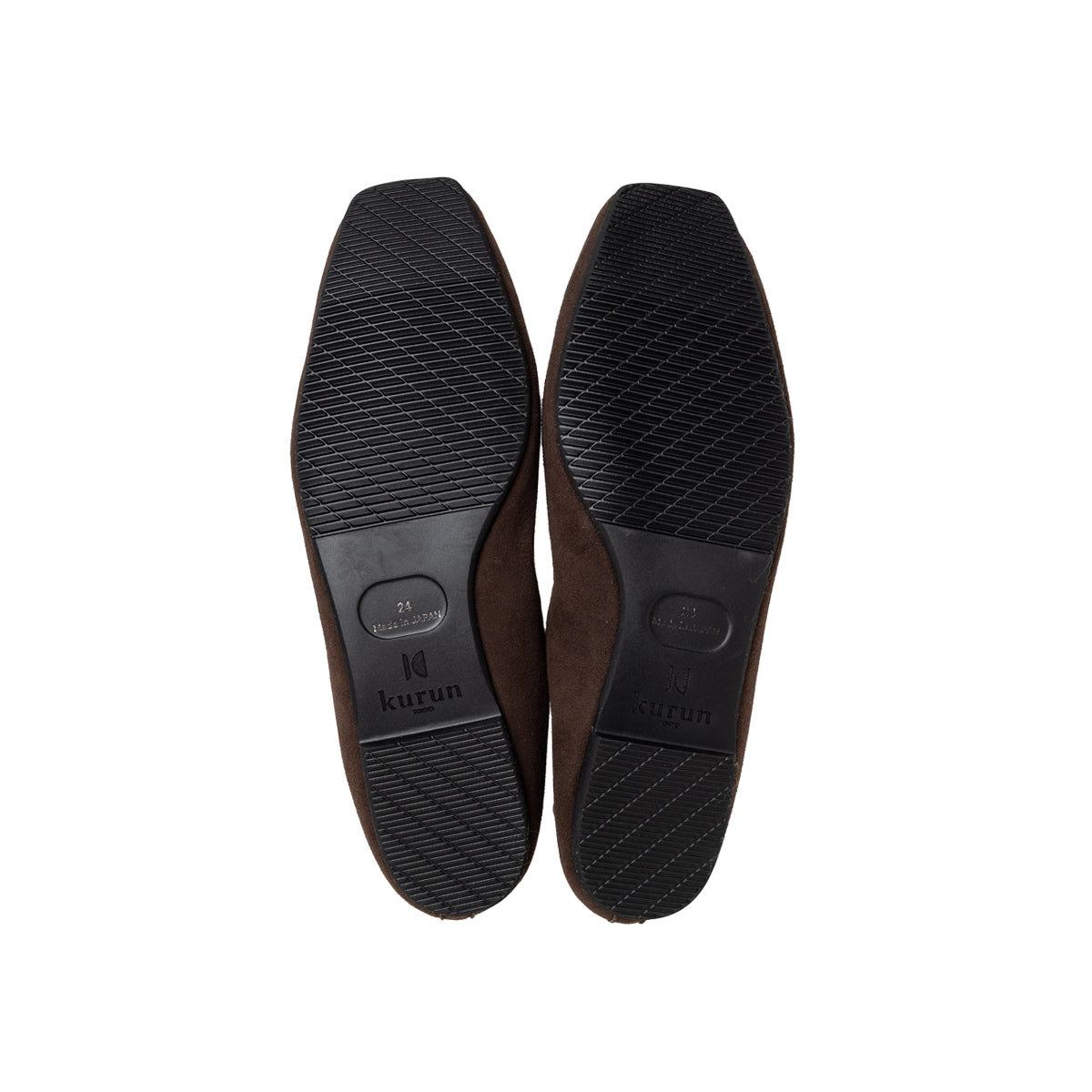 Giselle -Waterproof Suede Darkbrown　ウォータープルーフスエード ダークブラウン kurun クルン kuruntokyo 入学式 卒業式 クルントウキョウ 疲れない 痛くない madeinjapan 日本製 本革 バレエシューズ フラットシューズ  パンプス kurunTOKYO mdmバレエシューズwaterproof レインシューズ 小さいサイズ 大きいサイズ 26cm 21.5cm 26cm 25.5cm 25cm 22cm