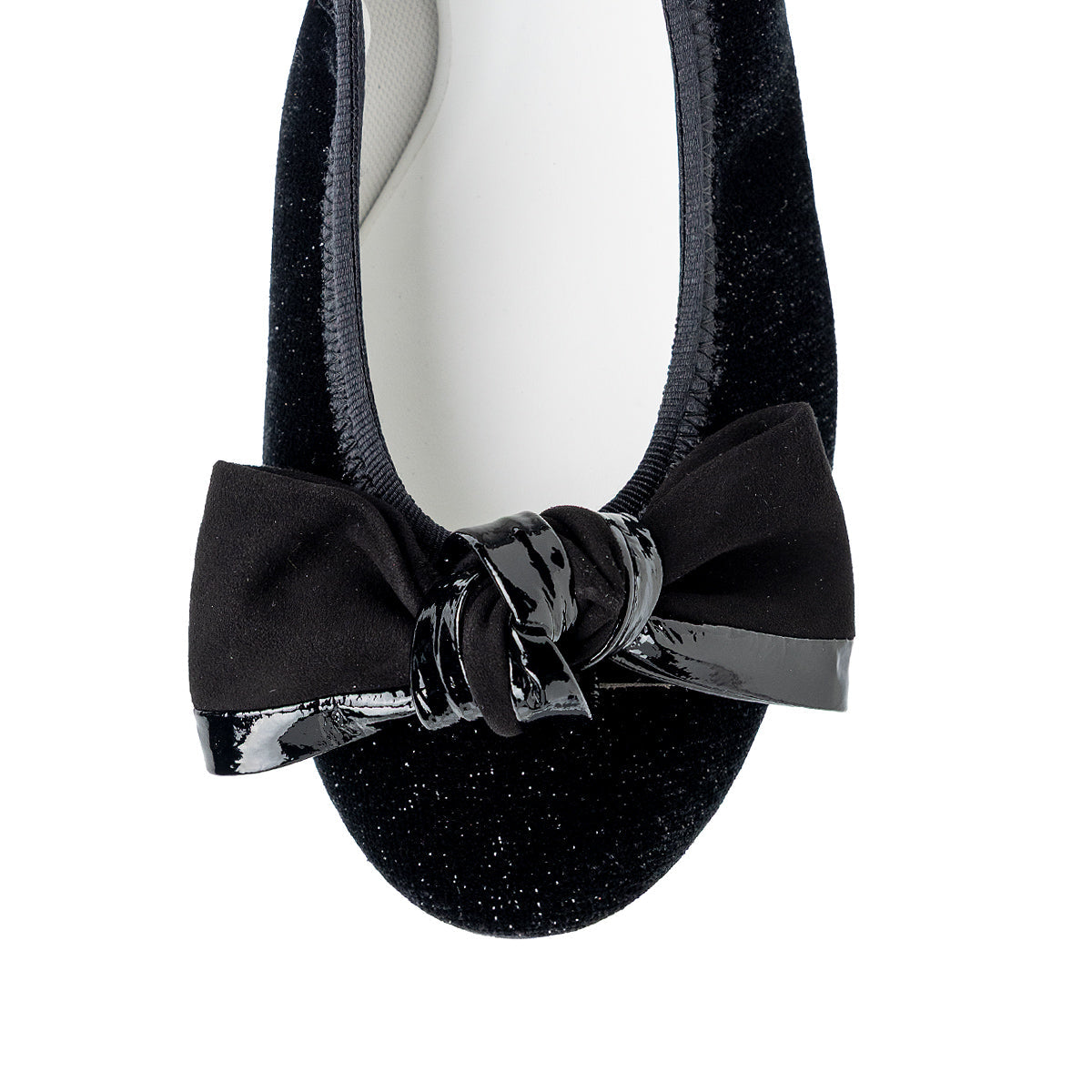 Pauline -Lame velour cloth Black ラメベロアクロス ブラック kurun クルン kuruntokyo 入学式 卒業式 クルントウキョウ 疲れない 痛くない madeinjapan 日本製 本革 バレエシューズ フラットシューズ パンプス kurunTOKYO mdmバレエシューズwaterproof レインシューズ 小さいサイズ 大きいサイズ 26cm 21.5cm 26cm 25.5cm 25cm 22cm