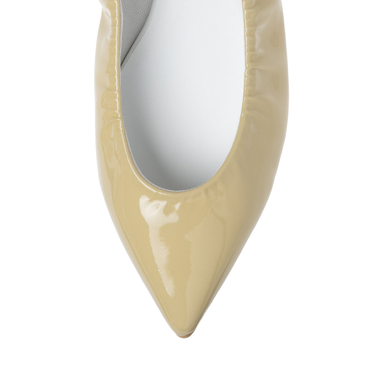 Inès -Soft enamel Ivory ソフトエナメル アイボリー kurun クルン kuruntokyo 入学式 卒業式 クルントウキョウ 疲れない 痛くない madeinjapan 日本製 本革 バレエシューズ フラットシューズ パンプス kurunTOKYO mdmバレエシューズwaterproof レインシューズ 小さいサイズ 大きいサイズ 26cm 21.5cm 26cm 25.5cm 25cm 22cm
