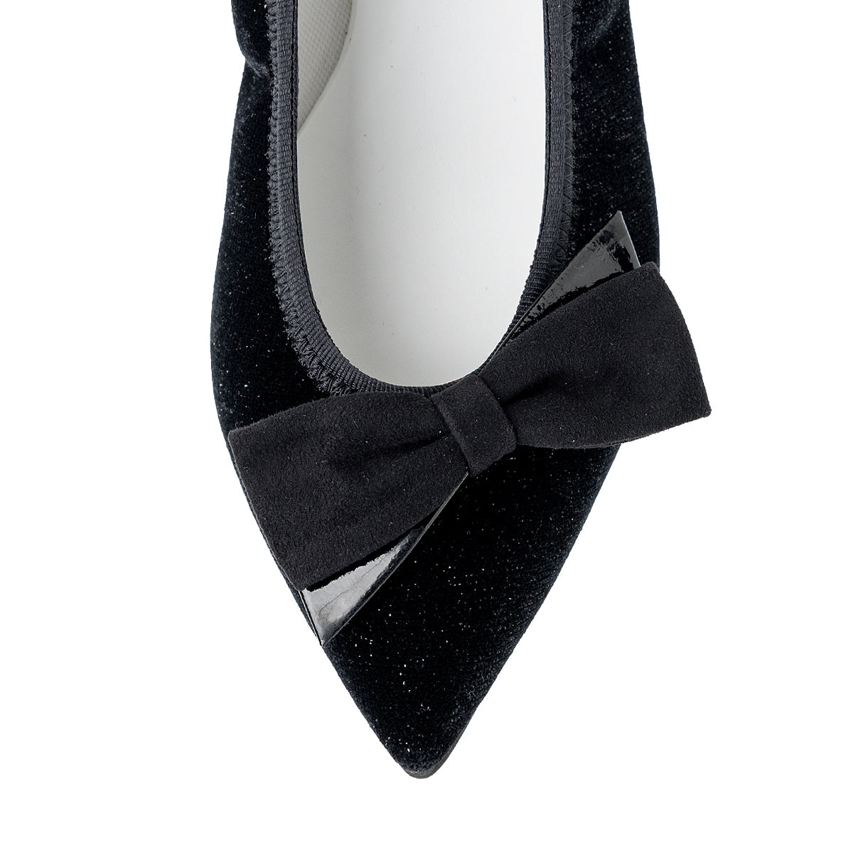 Mathilde -Lame velour cloth Black ラメベロアクロス ブラック kurun クルン kuruntokyo 入学式 卒業式 クルントウキョウ 疲れない 痛くない madeinjapan 日本製 本革 バレエシューズ フラットシューズ パンプス kurunTOKYO mdmバレエシューズwaterproof レインシューズ 小さいサイズ 大きいサイズ 26cm 21.5cm 26cm 25.5cm 25cm 22cm