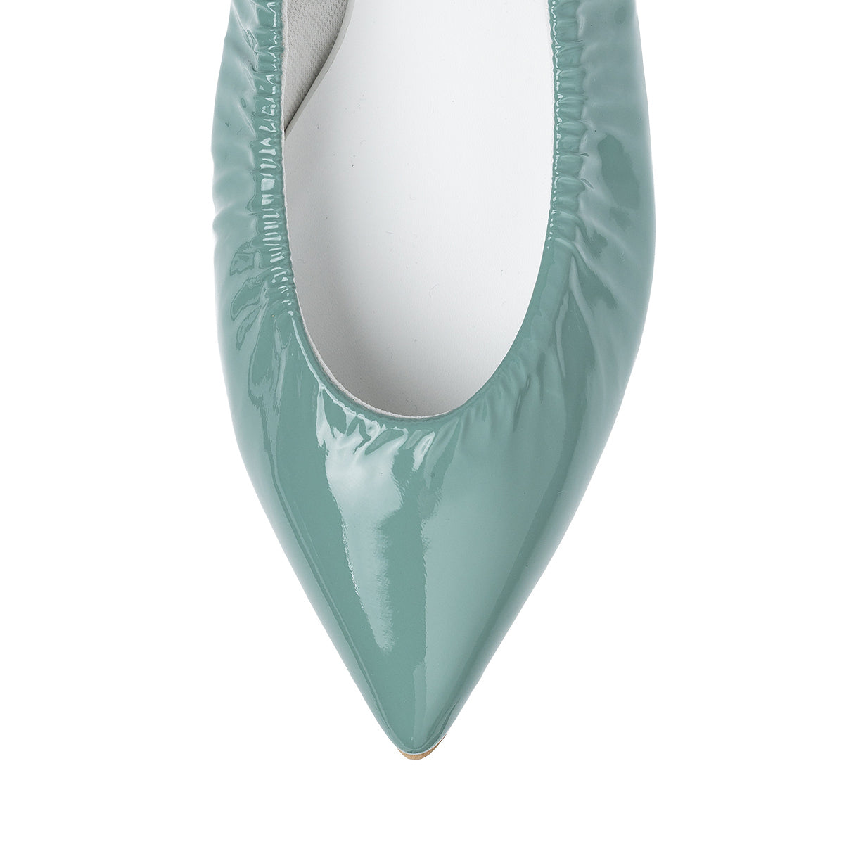 Inès -Soft enamel Mint green ソフトエナメル ミントグリーン kurun クルン kuruntokyo 入学式 卒業式 クルントウキョウ 疲れない 痛くない madeinjapan 日本製 本革 バレエシューズ フラットシューズ パンプス kurunTOKYO mdmバレエシューズwaterproof レインシューズ 小さいサイズ 大きいサイズ 26cm 21.5cm 26cm 25.5cm 25cm 22cm