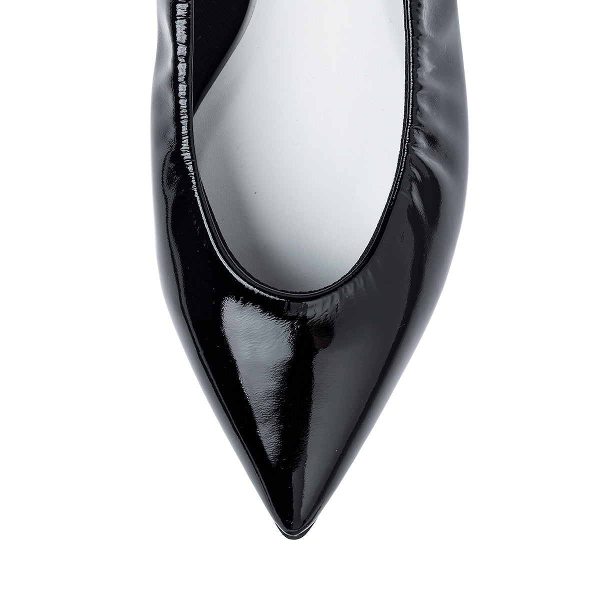 Inès -Soft enamel Black ソフトエナメル ブラック kurun クルン kuruntokyo 入学式 卒業式 クルントウキョウ 疲れない 痛くない madeinjapan 日本製 本革 バレエシューズ フラットシューズ パンプス kurunTOKYO mdmバレエシューズwaterproof レインシューズ 小さいサイズ 大きいサイズ 26cm 21.5cm 26cm 25.5cm 25cm 22cm