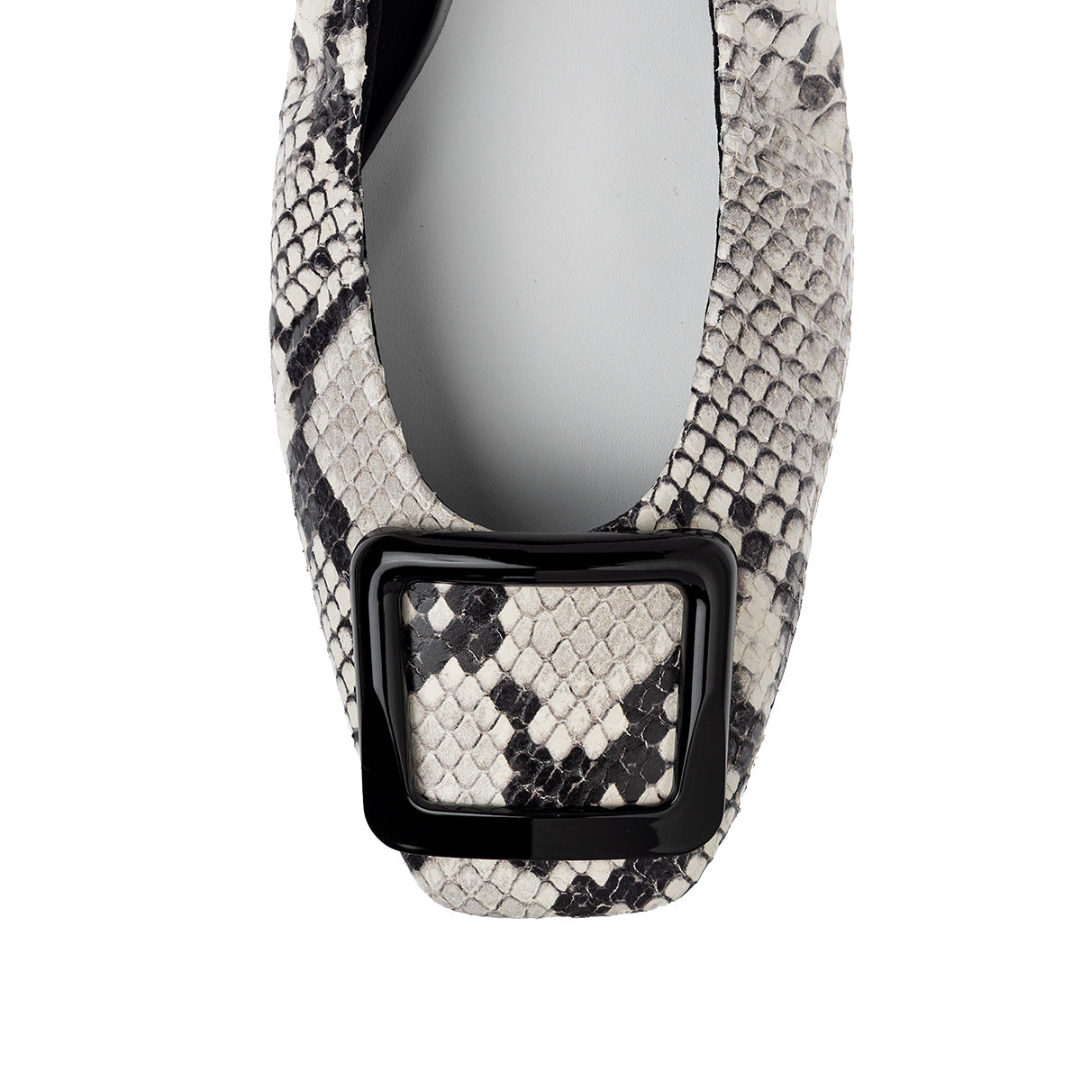 Flavie -Pythonprint Buckle Gray パイソンプリント バックルグレー kurun クルン kuruntokyo 入学式 卒業式 クルントウキョウ 疲れない 痛くない madeinjapan 日本製 本革 バレエシューズ フラットシューズ パンプス kurunTOKYO mdmバレエシューズwaterproof レインシューズ 小さいサイズ 大きいサイズ 26cm 21.5cm 26cm 25.5cm 25cm 22cm