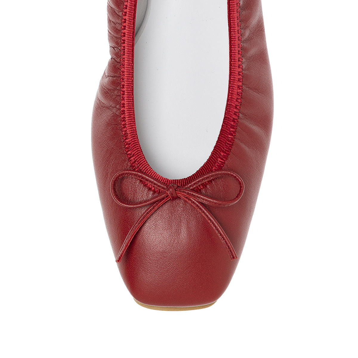 Giselle -Waterproof smooth Red　ウォータープルーフスムース レッド kurun クルン kuruntokyo 入学式 卒業式 クルントウキョウ 疲れない 痛くない madeinjapan 日本製 本革 バレエシューズ フラットシューズ  パンプス kurunTOKYO mdmバレエシューズwaterproof レインシューズ 小さいサイズ 大きいサイズ 26cm 21.5cm 26cm 25.5cm 25cm 22cm