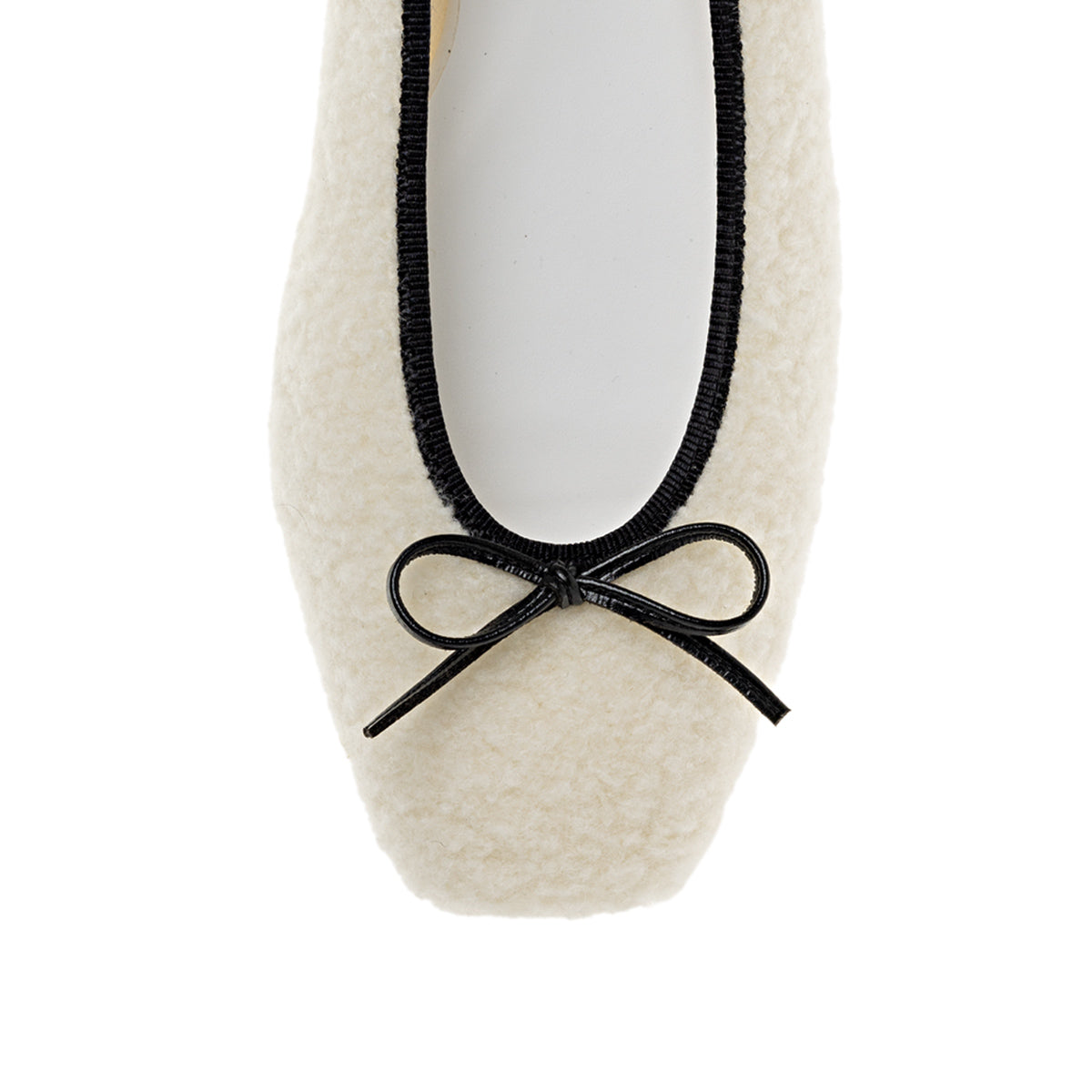 Giselle -Boa Cloth Ivory ボアクロス アイボリー kurun クルン kuruntokyo 入学式 卒業式 クルントウキョウ 疲れない 痛くない madeinjapan 日本製 本革 バレエシューズ フラットシューズ パンプス kurunTOKYO mdmバレエシューズwaterproof レインシューズ 小さいサイズ 大きいサイズ 26cm 21.5cm 26cm 25.5cm 25cm 22cm