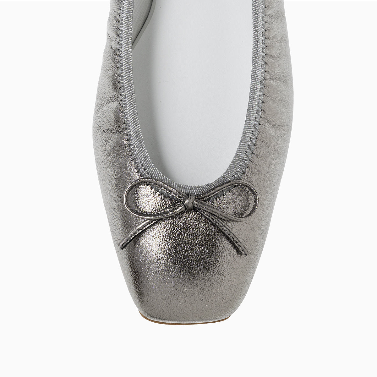 Giselle -Foil Gray フォイル グレー kurun クルン kuruntokyo 入学式 卒業式 クルントウキョウ 疲れない 痛くない madeinjapan 日本製 本革 バレエシューズ フラットシューズ パンプス kurunTOKYO mdmバレエシューズwaterproof レインシューズ 小さいサイズ 大きいサイズ 26cm 21.5cm 26cm 25.5cm 25cm 22cm
