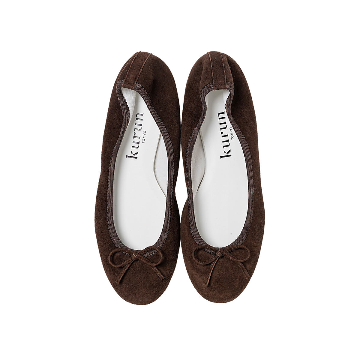 [期間限定 受注生産] -Suede Chocolate brown スエード チョコレートブラウン kurun クルン kuruntokyo 入学式 卒業式 クルントウキョウ 疲れない 痛くない madeinjapan 日本製 本革 バレエシューズ フラットシューズ パンプス kurunTOKYO mdmバレエシューズwaterproof レインシューズ 小さいサイズ 大きいサイズ 26cm 21.5cm 26cm 25.5cm 25cm 22cm