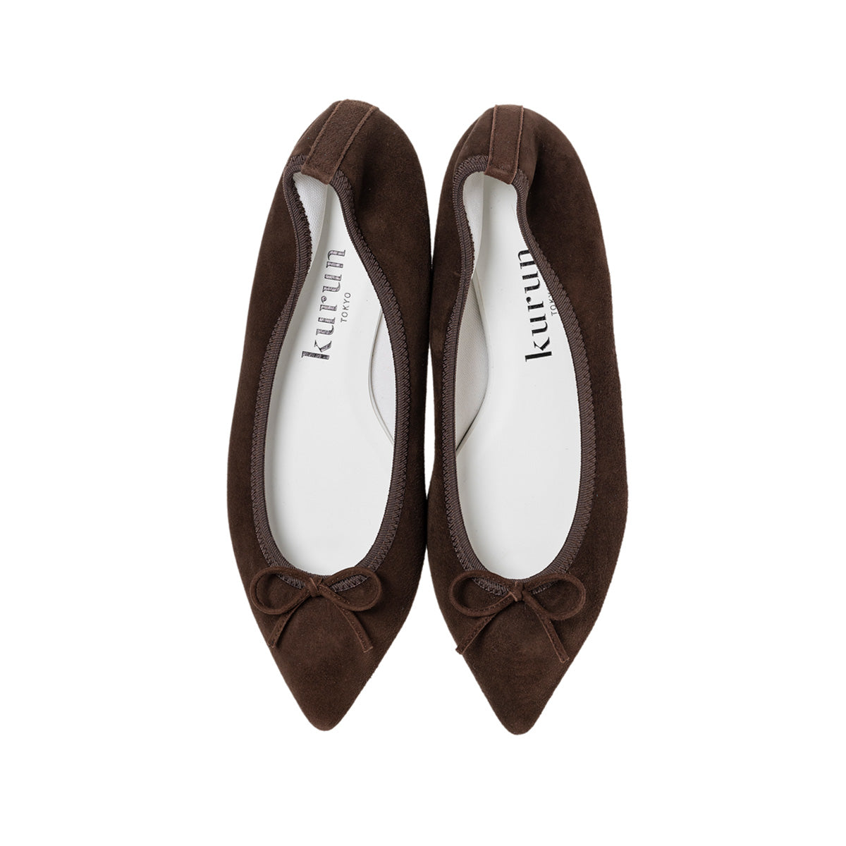 [期間限定 受注生産] -Suede Chocolate brown スエード チョコレートブラウン kurun クルン kuruntokyo 入学式 卒業式 クルントウキョウ 疲れない 痛くない madeinjapan 日本製 本革 バレエシューズ フラットシューズ パンプス kurunTOKYO mdmバレエシューズwaterproof レインシューズ 小さいサイズ 大きいサイズ 26cm 21.5cm 26cm 25.5cm 25cm 22cm