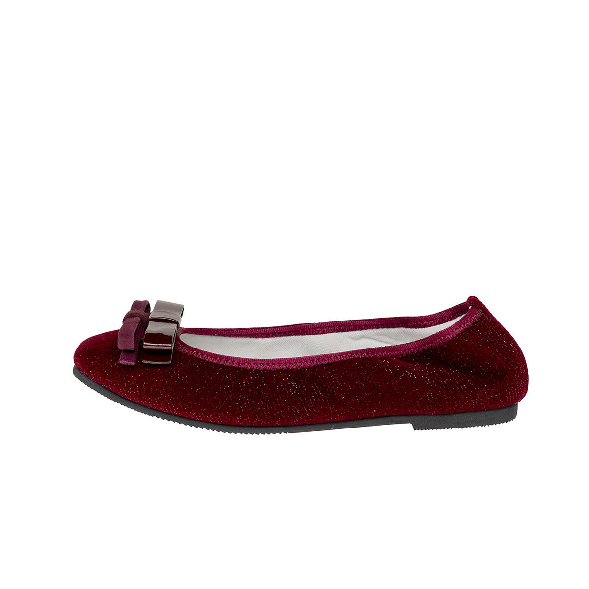Giselle -Lame velour cloth Bordeaux ラメベロアクロス ボルドー kurun クルン kuruntokyo 入学式 卒業式 クルントウキョウ 疲れない 痛くない madeinjapan 日本製 本革 バレエシューズ フラットシューズ パンプス kurunTOKYO mdmバレエシューズwaterproof レインシューズ 小さいサイズ 大きいサイズ 26cm 21.5cm 26cm 25.5cm 25cm 22cm