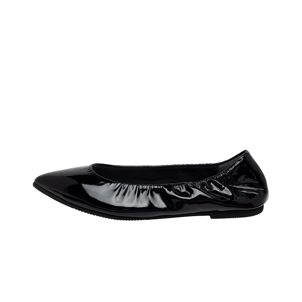 Inès -Soft enamel Black ソフトエナメル ブラック kurun クルン kuruntokyo 入学式 卒業式 クルントウキョウ 疲れない 痛くない madeinjapan 日本製 本革 バレエシューズ フラットシューズ パンプス kurunTOKYO mdmバレエシューズwaterproof レインシューズ 小さいサイズ 大きいサイズ 26cm 21.5cm 26cm 25.5cm 25cm 22cm