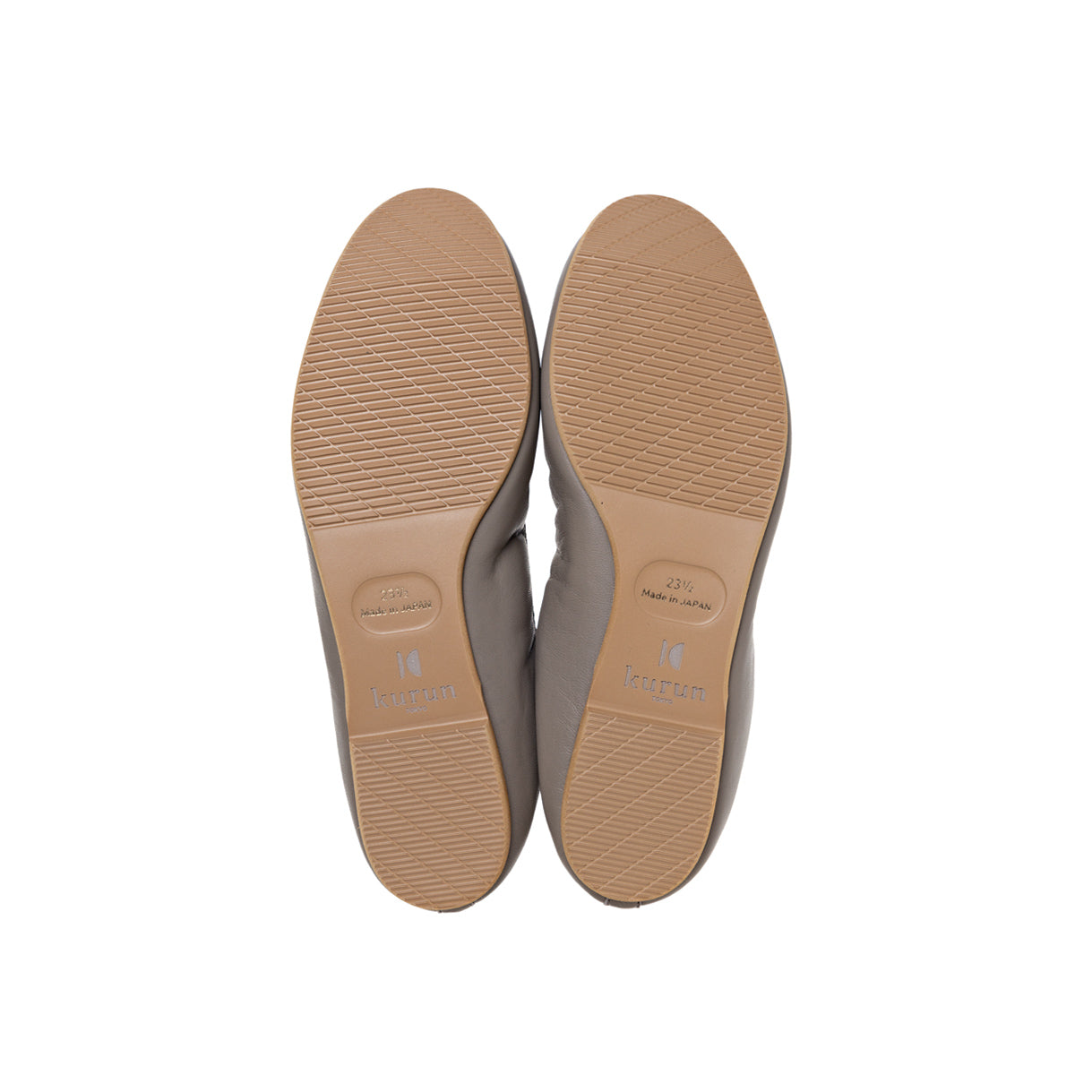 Pauline -Waterproof Smooth Taupe ウォータープルーフスムース トープ kurun クルン kuruntokyo 入学式 卒業式 クルントウキョウ 疲れない 痛くない madeinjapan 日本製 本革 バレエシューズ フラットシューズ パンプス kurunTOKYO mdmバレエシューズwaterproof レインシューズ 小さいサイズ 大きいサイズ 26cm 21.5cm 26cm 25.5cm 25cm 22cm