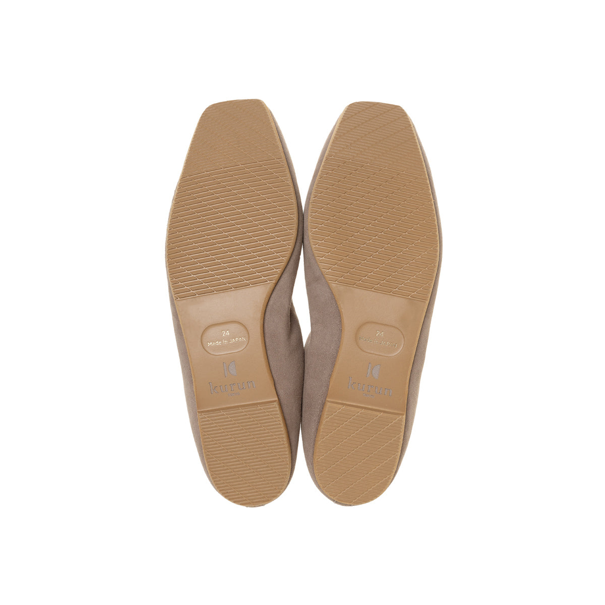 Giselle -Waterproof Suede＋Smooth Taupe ウォータープルーフスエード＋スムース トープ(Marisolコラボ) kurun クルン kuruntokyo 入学式 卒業式 クルントウキョウ 疲れない 痛くない madeinjapan 日本製 本革 バレエシューズ フラットシューズ パンプス kurunTOKYO mdmバレエシューズwaterproof レインシューズ 小さいサイズ 大きいサイズ 26cm 21.5cm 26cm 25.5cm 25cm 22cm