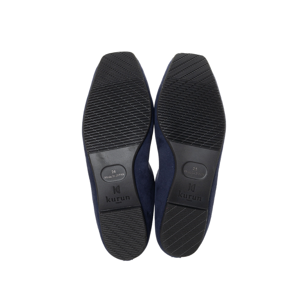 Giselle -Waterproof Suede+Smooth Navy ウォータープルーフスエード＋スムース ネイビー(Marisolコラボ) kurun クルン kuruntokyo 入学式 卒業式 クルントウキョウ 疲れない 痛くない madeinjapan 日本製 本革 バレエシューズ フラットシューズ パンプス kurunTOKYO mdmバレエシューズwaterproof レインシューズ 小さいサイズ 大きいサイズ 26cm 21.5cm 26cm 25.5cm 25cm 22cm