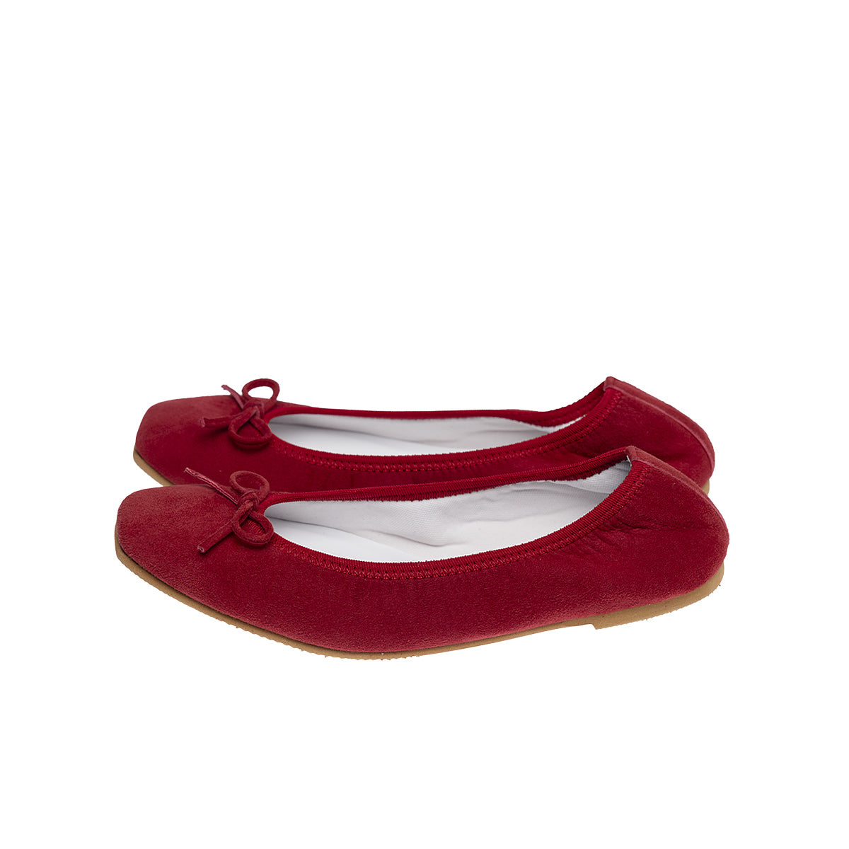 Giselle -Waterproof Suede Red　ウォータープルーフ スエード レッド kurun クルン kuruntokyo 入学式 卒業式 クルントウキョウ 疲れない 痛くない madeinjapan 日本製 本革 バレエシューズ フラットシューズ  パンプス kurunTOKYO mdmバレエシューズwaterproof レインシューズ 小さいサイズ 大きいサイズ 26cm 21.5cm 26cm 25.5cm 25cm 22cm