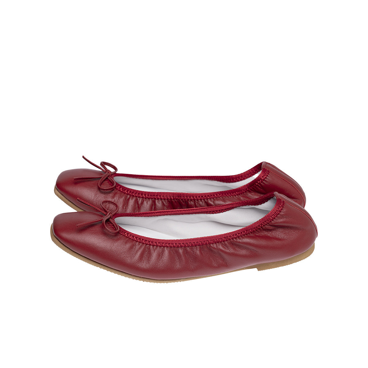 Giselle -Waterproof smooth Red　ウォータープルーフスムース レッド kurun クルン kuruntokyo 入学式 卒業式 クルントウキョウ 疲れない 痛くない madeinjapan 日本製 本革 バレエシューズ フラットシューズ  パンプス kurunTOKYO mdmバレエシューズwaterproof レインシューズ 小さいサイズ 大きいサイズ 26cm 21.5cm 26cm 25.5cm 25cm 22cm