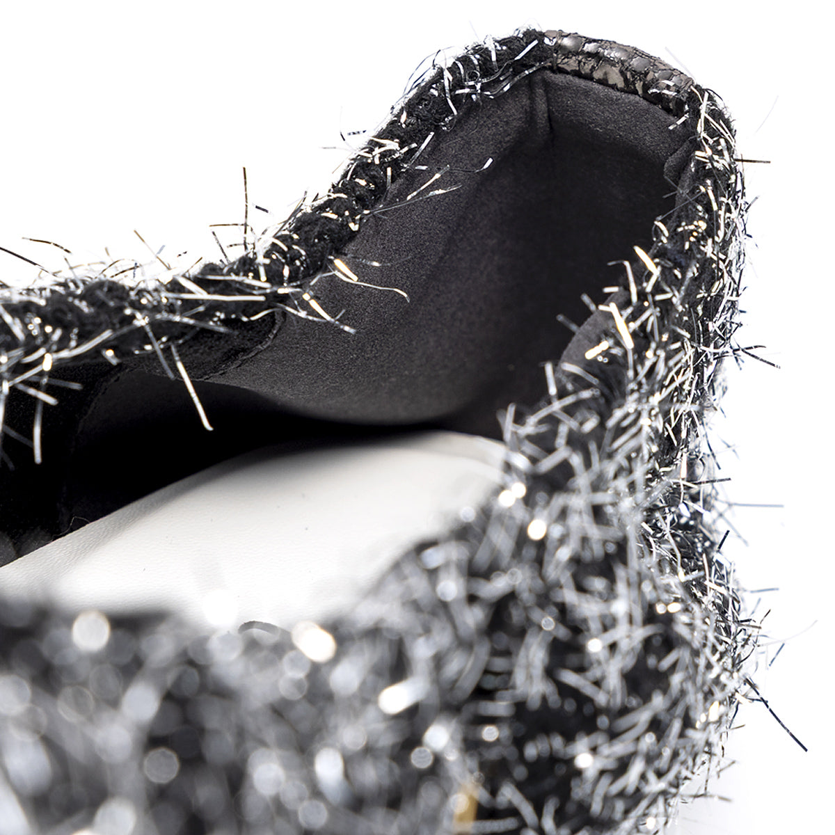 [9/24(wed)20:00～販売開始]Inès -Fringe cloth Silver フリンジクロス シルバー kurun クルン kuruntokyo 入学式 卒業式 クルントウキョウ 疲れない 痛くない madeinjapan 日本製 本革 バレエシューズ フラットシューズ パンプス kurunTOKYO mdmバレエシューズwaterproof レインシューズ 小さいサイズ 大きいサイズ 26cm 21.5cm 26cm 25.5cm 25cm 22cm